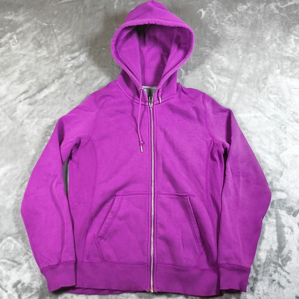 Nike Hoodie Womens Medium Purple‎ Full Zzip The Athletic Department Casual Gym